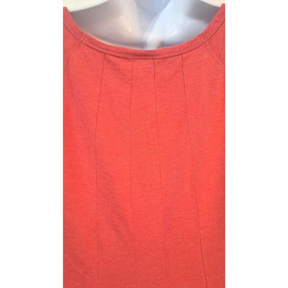 J. Jill Pullover Shirt Dress Sz L Long Sleeves Cotton Structured Salmon Comfort - Picture 4 of 9
